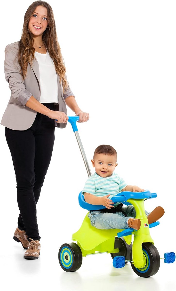 Kinderdriewieler - Loopfiets - Buiten spelen - 5-in-1 model - 43 x 28 x 57 cm - Groen