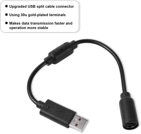 USB Breakaway Cable Vervanging - Logitech G920 G923 G27 G29 Racing Wheel Kabel - Thrustmaster Ferrari 458 Spider van Merkloos — afbeelding 4