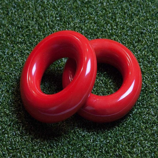 Dailygoods- Swing Ring - 2 Stuks - Gewogen Club - Warm Up Tool - Duurzaam - Metaal - 60mm Buitendiameter - Golfgewicht van Dailygoods — afbeelding 4