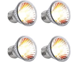 Terrarium Warmtelamp - Reptielenlamp UVA UVB - Klimaatbeheersing Terrarium - Compleet Spectrum Zonlicht - 25 Watt - Paars