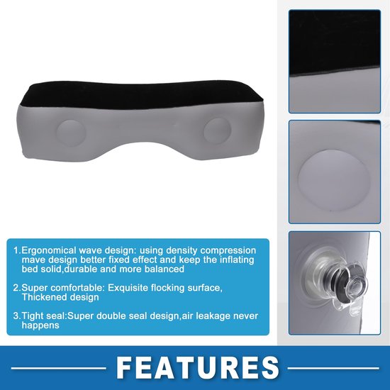 Dailygoods - Auto Lucht Inflatie Matras voor Achterbank en Reisgebruik van Dailygoods — afbeelding 5