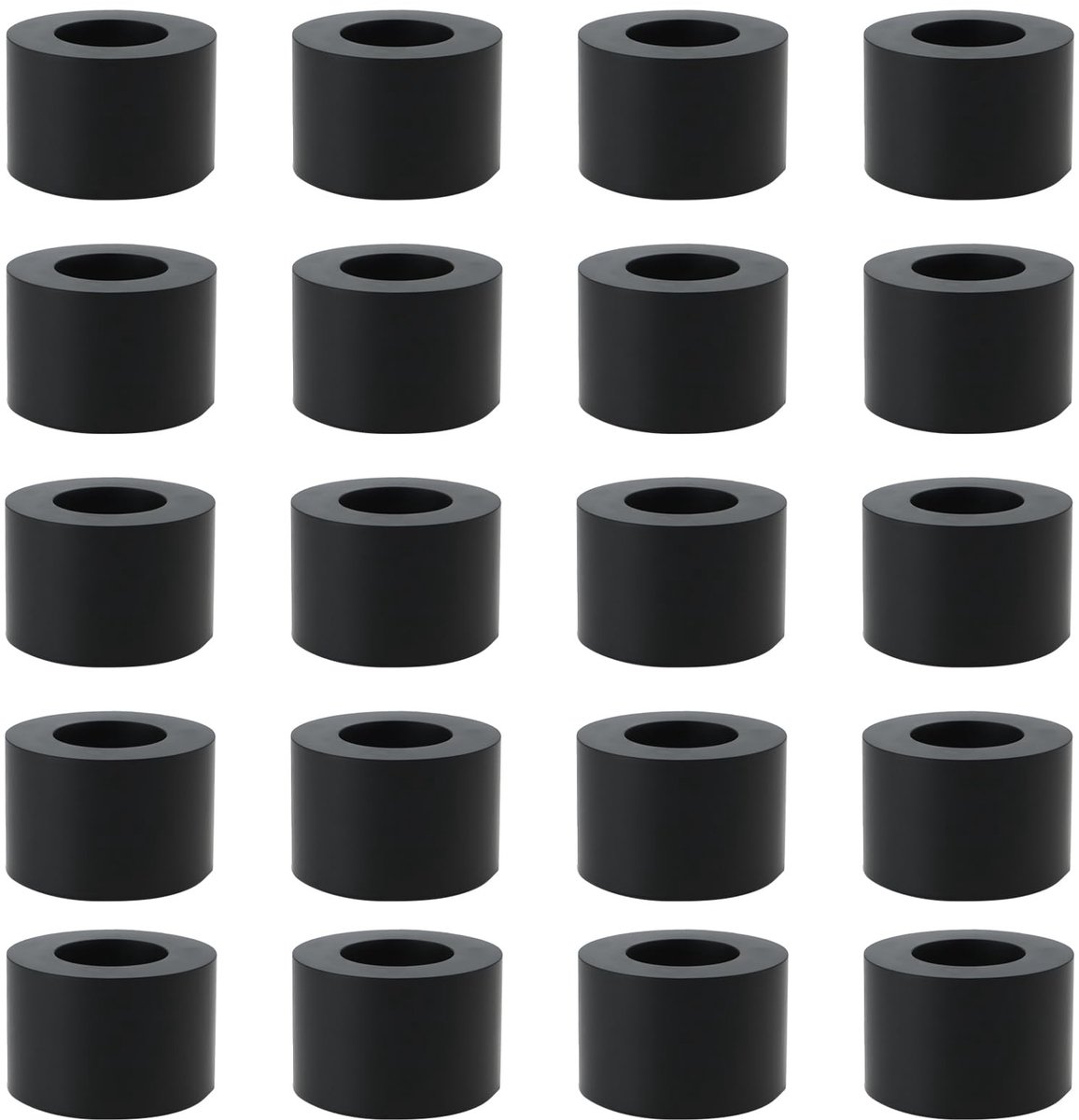 Dailygoods- Rubber Pakking 20 Stuks - Platte Wasmachine - Afdichting - Lekpreventie - Geschikt voor M8-bouten - 8 mm binnendiameter, 15 mm buitendiameter - Afdichtring