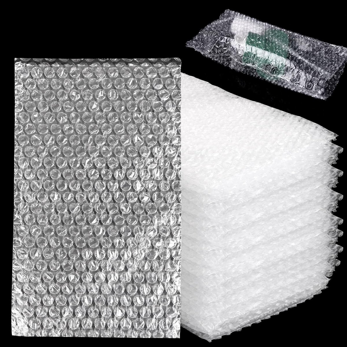 Dailygoods- Luchtkussenzakken 100 stuks - 15 x 25 cm - Verpakkingsmateriaal - Stootvaste Bekleding - Bubbelwrap - Hoogwaardig Polyethyleen