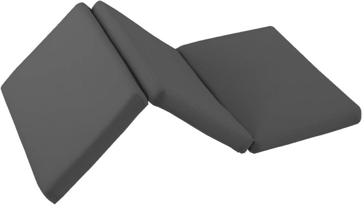 Opvouwbaar Matras - Reisbed Matras - Comfortabel Slapen - 3-Delig Opvouwbaar - 60x120 cm - Grijs