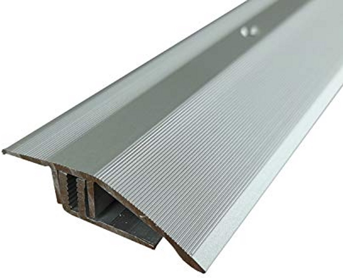 Vloerprofiel Systeem - Afwerkprofiel Vloer - Vloeren Egaliseren - Automatische Hoogteverstelling - 270 cm - Zilver