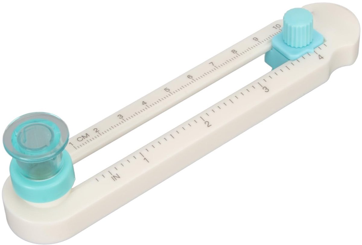 Dailygoods- Cirkelsnijder Verstelbaar 360 Graden - Draagbare Papiertrimmer - Geschikt voor Doe-het-zelf - Snijdt Verschillende Soorten Papier - Eenvoudige Bediening - Compact Ontwerp - Papiersnijder
