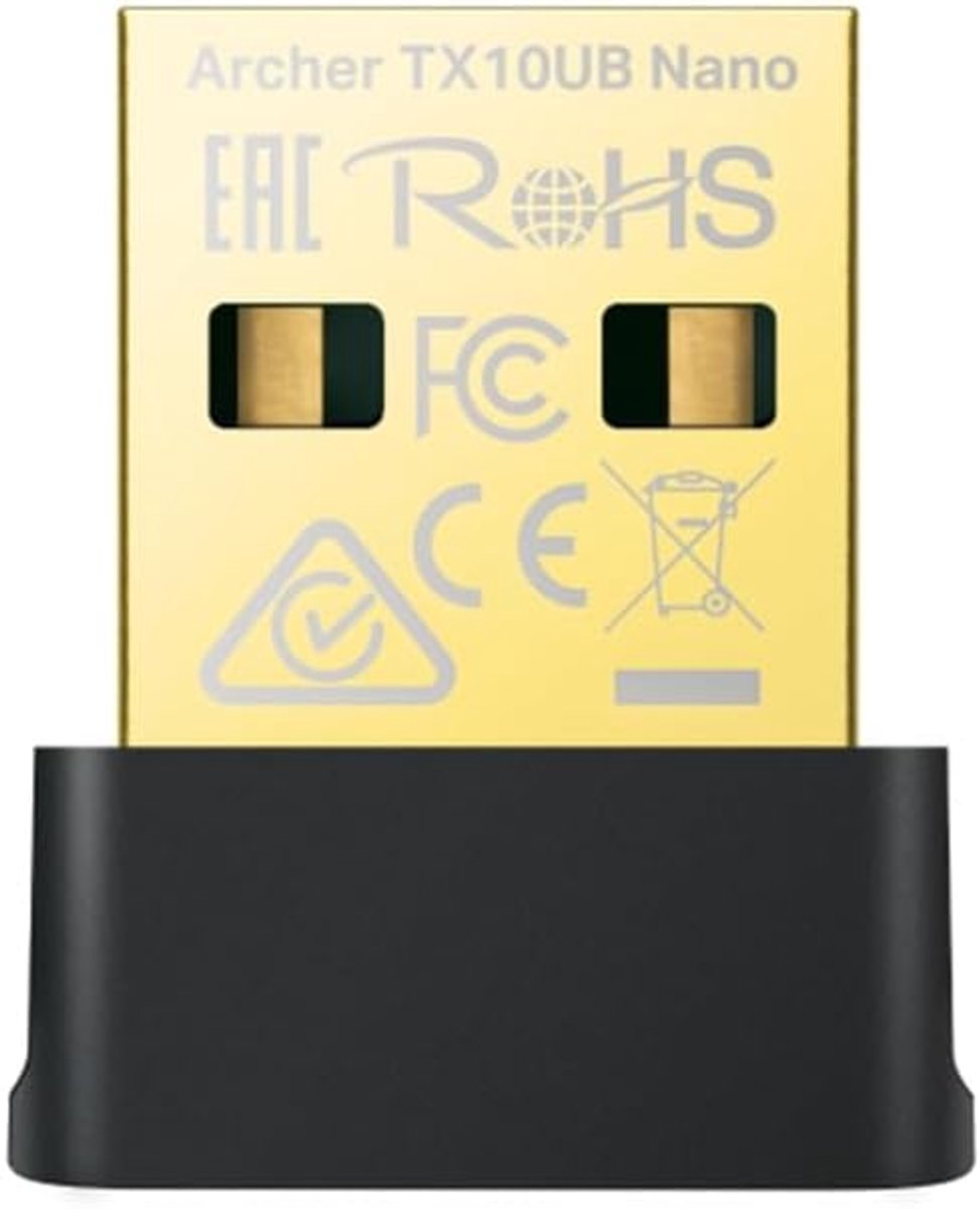 Wifi Bluetooth Adapter - Netwerkkaart USB - Snelle Internetverbinding - Wifi 6 Dual Band - Nano Formaat - Zwart
