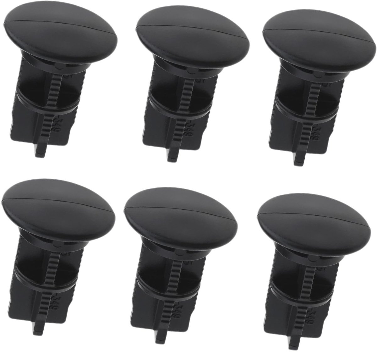 Dailygoods- Scharnierpennen 6 Stuks - Kunststof - Reserveonderdelen voor 240 L Vuilnisbak - Duurzaam - Robuuste Pinnen - Ideale Oplossing voor Afvalcontainerdeksel - Afvalcontaineronderdelen