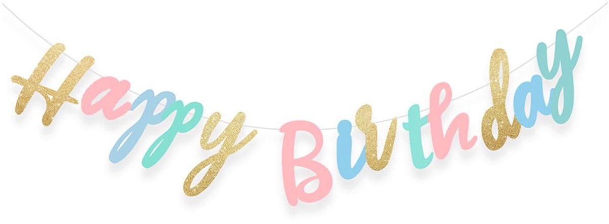 Dailygoods- Verjaardagsbanner Feestdecoratie - Versiering - Feest - Verjaardag - Cadeau - Opvallend ontwerp