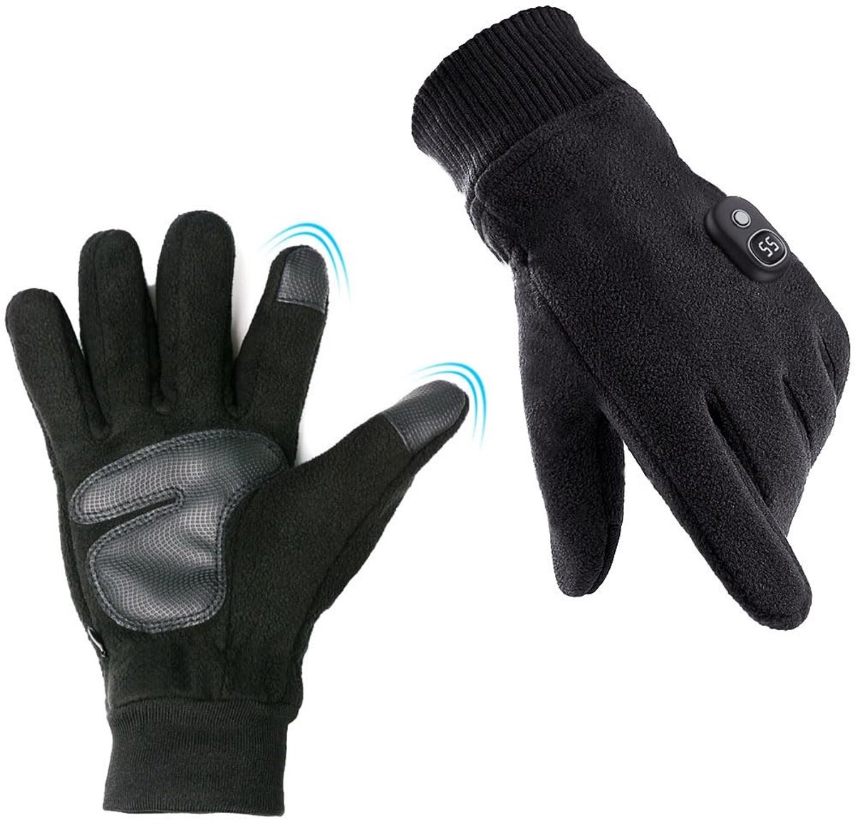Dailygoods - Verwarmde handschoenen - Oplaadbare winterhandschoenen - Waterdicht en thermisch - Unisex - Handwarmers - Touchscreen-handschoenen - Gesc...
