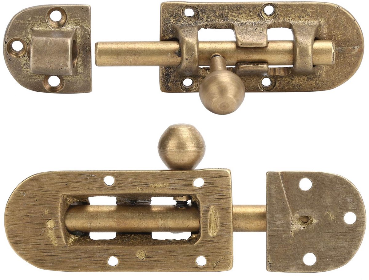 Dailygoods- Deurbouten Anticorrosief - Schuifbouten - Hardware Fittingen - Houten Deuren - Robuust Messing - 3 Stuks - Deurvergrendeling