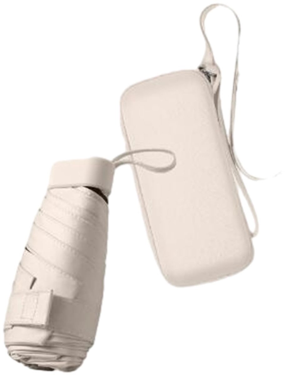 Dailygoods- Reisparaplu Opvouwbaar - Compacte Paraplu - Winddichte UV-Paraplu - Draagtas met Ritssluiting - Lichtgewicht - Ideaal Cadeau