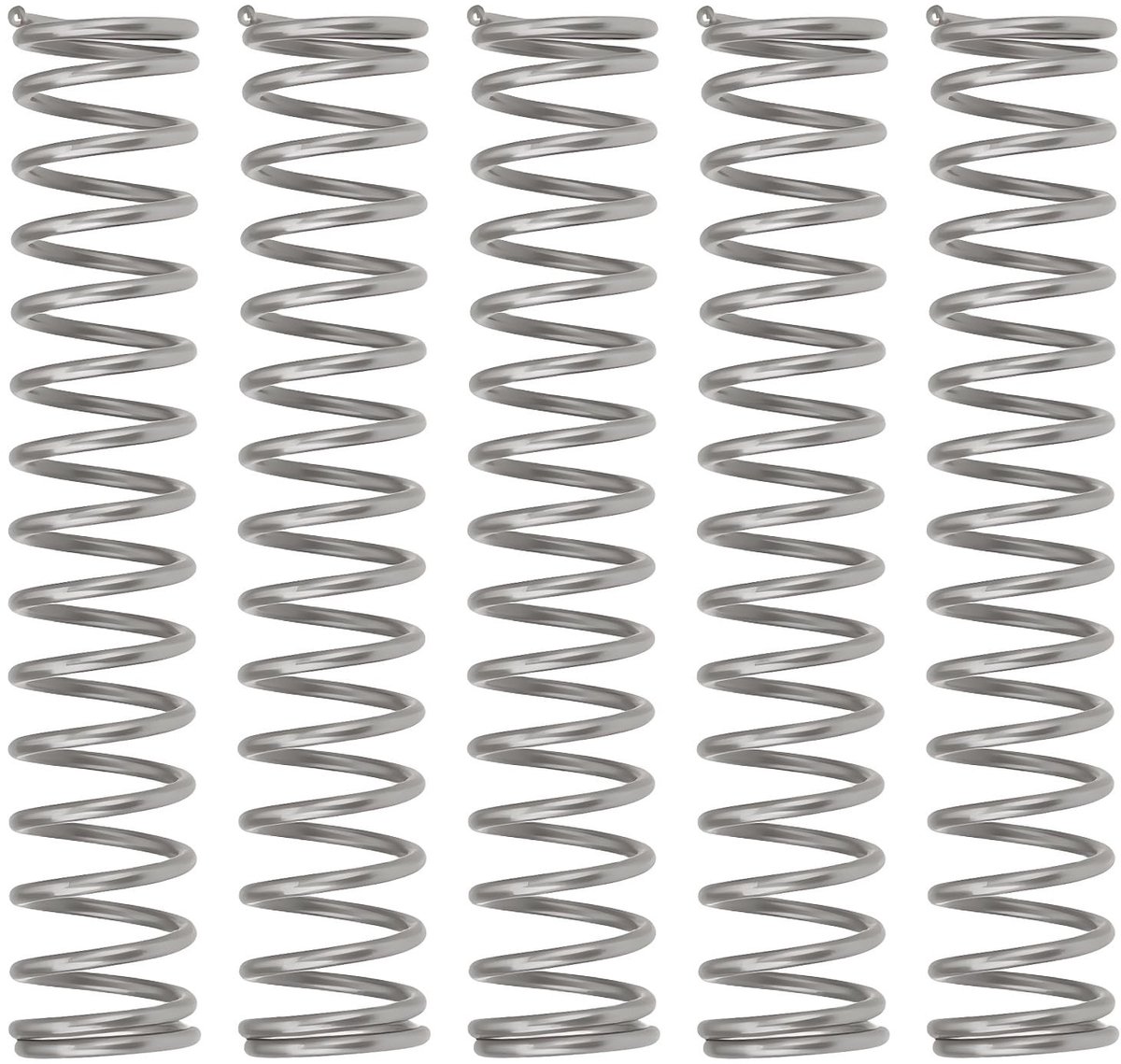 Dailygoods- Compressieveren 100 Stuks - Roestvrij Staal - 20x3,7mm - Draad Diameter 0,4mm - Huishoudelijke Apparatuur - Motorapparatuur - Effectieve Krachtoverbrenging - Veren