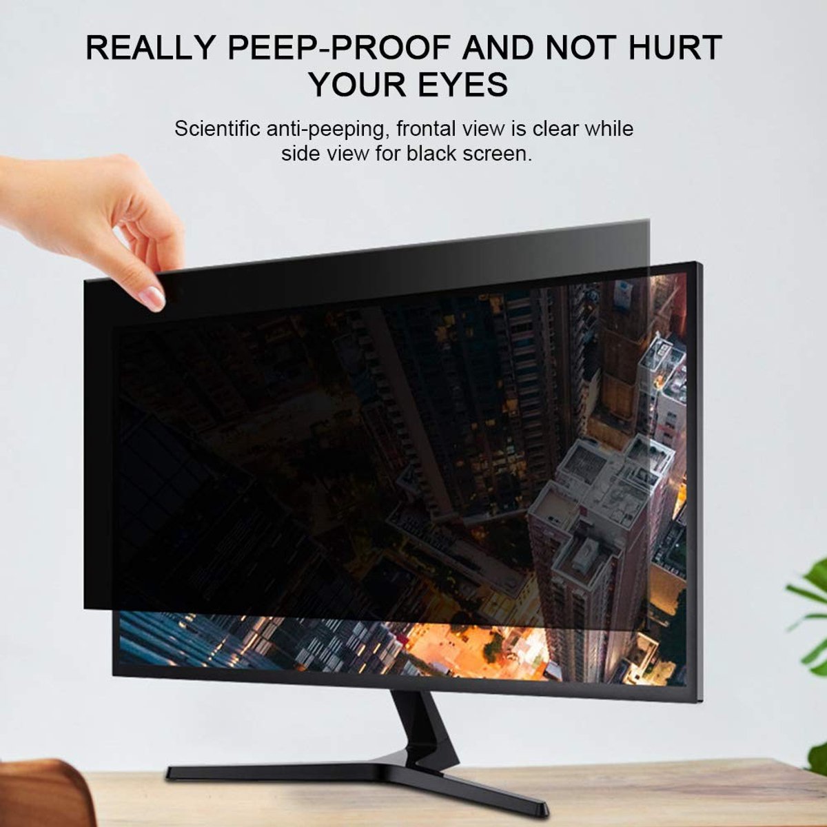 Dailygoods - Computer Privacy Screen - Anti-reflectieve Filter - Bescherming tegen inkijk - 15.6 inch - Verbeterde privacy - Geschikt voor monitors -...