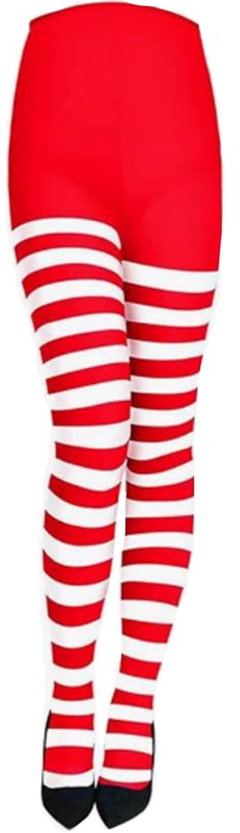 Dailygoods- Panty Halloween Gestreept - Ondoorzichtig - Dames - Polyester - Volledige Elasticiteit - Strakke Pasvorm - Kousen