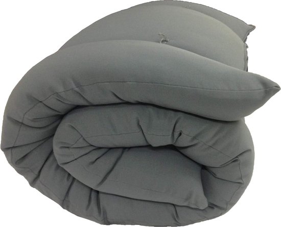 Japanse Vloermatras - Opvouwbaar Kussen - Comfortabel Slapen - Opvouwbaar en Draagbaar - 203 cm Lang - Grijs — afbeelding 2