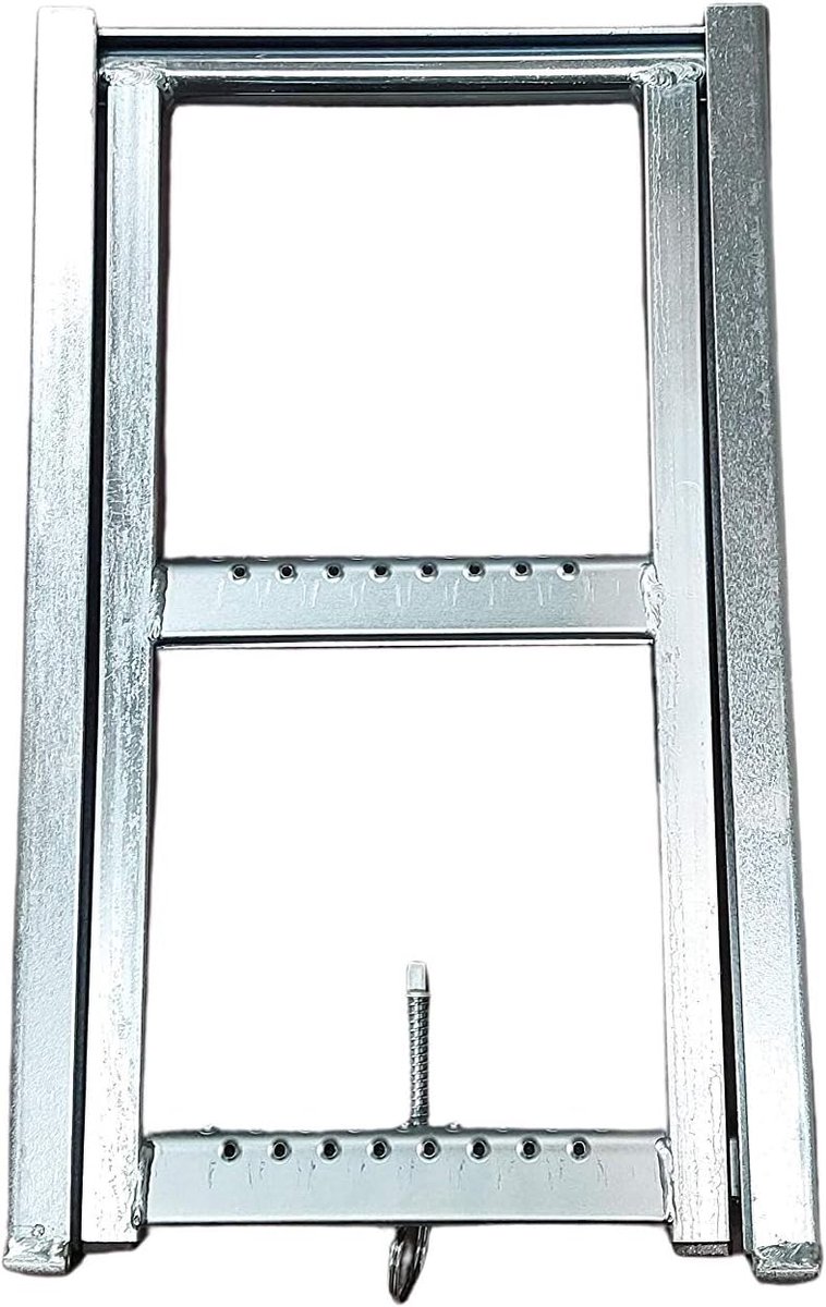 Uitschuifbare Ladder - Opstap Ladder - Veilig Werk - Vergrendelbaar - 27 cm - Zilver
