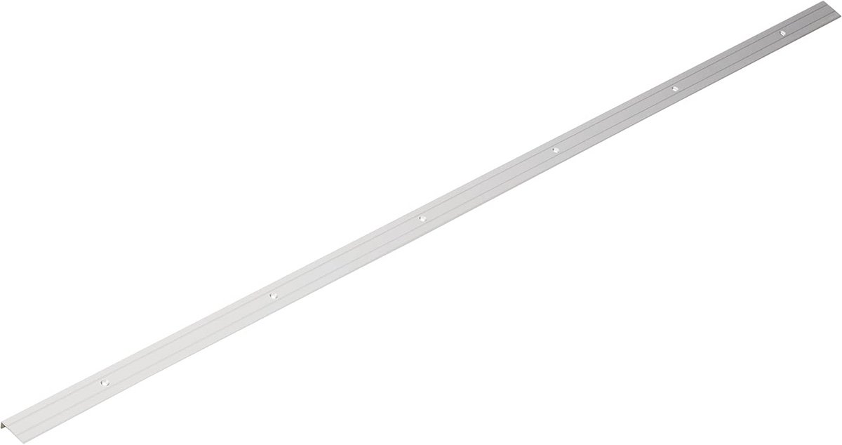Trapbeschermingslijst - Trapneusprofiel - Traprenovatie - Geboord aluminium - 1000 mm - Zilver
