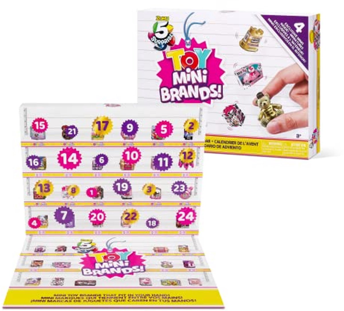 Adventskalender - Mini Verrassingen - Dagelijkse Ontdekking - 4 Exclusieve Minis - 24 Verrassingen - Serie 3