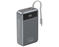 65 W powerbank 20.000 mAh met geïntegreerde usb-c kabel - Geschikt voor laptop - PowerDelivery & QC 3.0 - EnerGenie