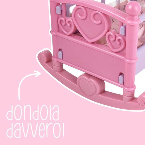 Schommelwieg voor Poppen met Accessoires - Speelgoed voor Kinderen vanaf 3 Jaar — afbeelding 5