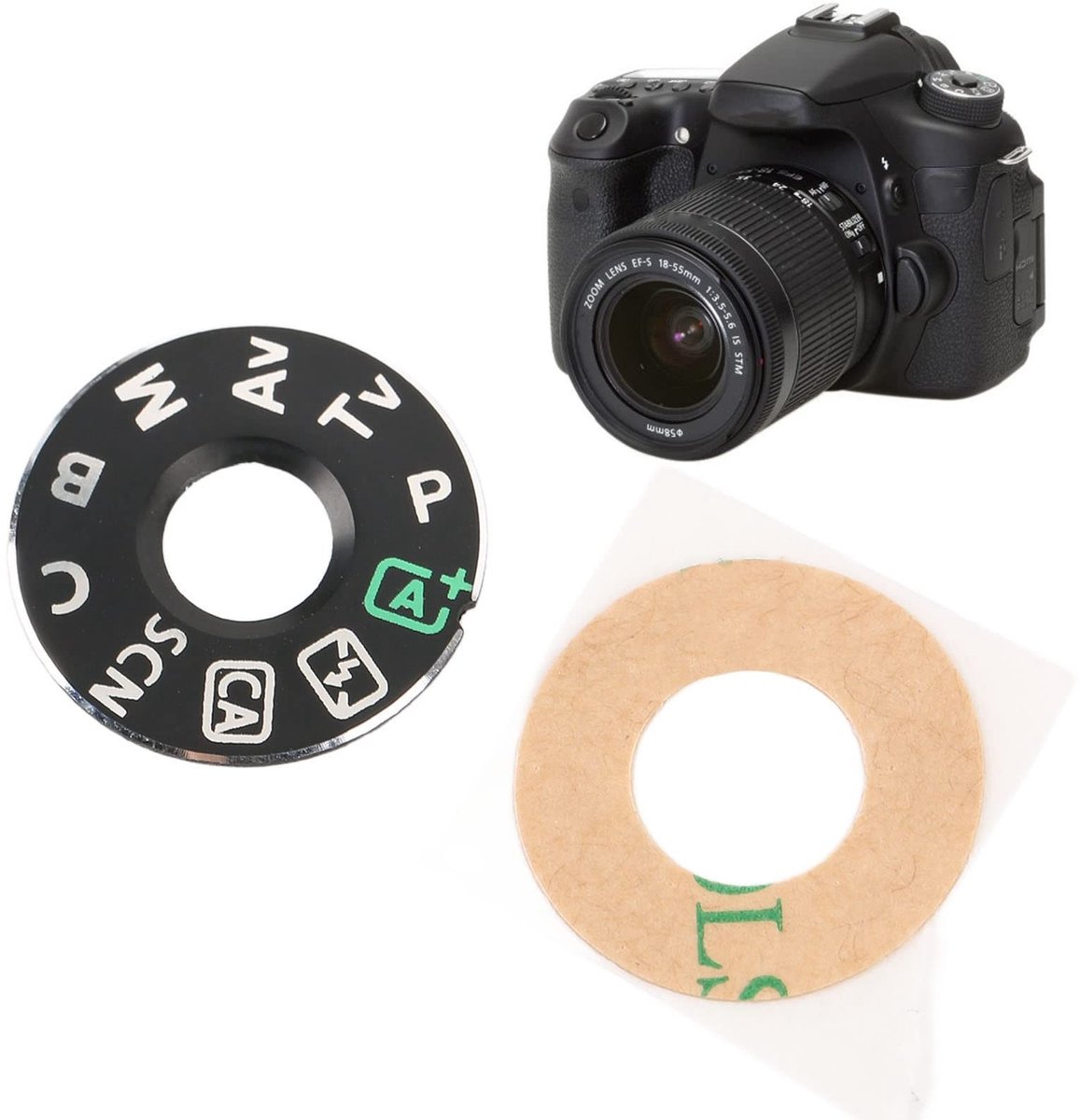 Dailygoods- Dial Plate Vervangingsonderdeel - Geschikt voor 70D Camera - IJzeren Materiaal - Stabiele Prestaties - Inclusief Stick - Nauwkeurige Afmetingen - Camera Onderdeel