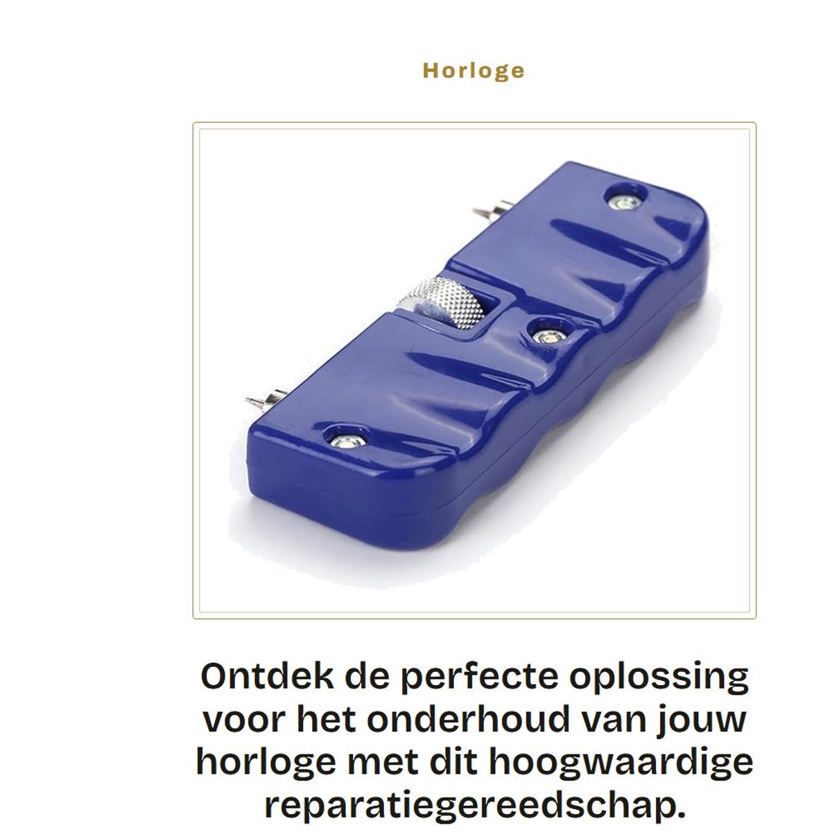 Dailygoods - Horloge Reparatiegereedschap - Batterijwisselset - Draagbaar en gebruiksvriendelijk - Blauw - Horloge-openingsgereedschap - Ideaal voor h...