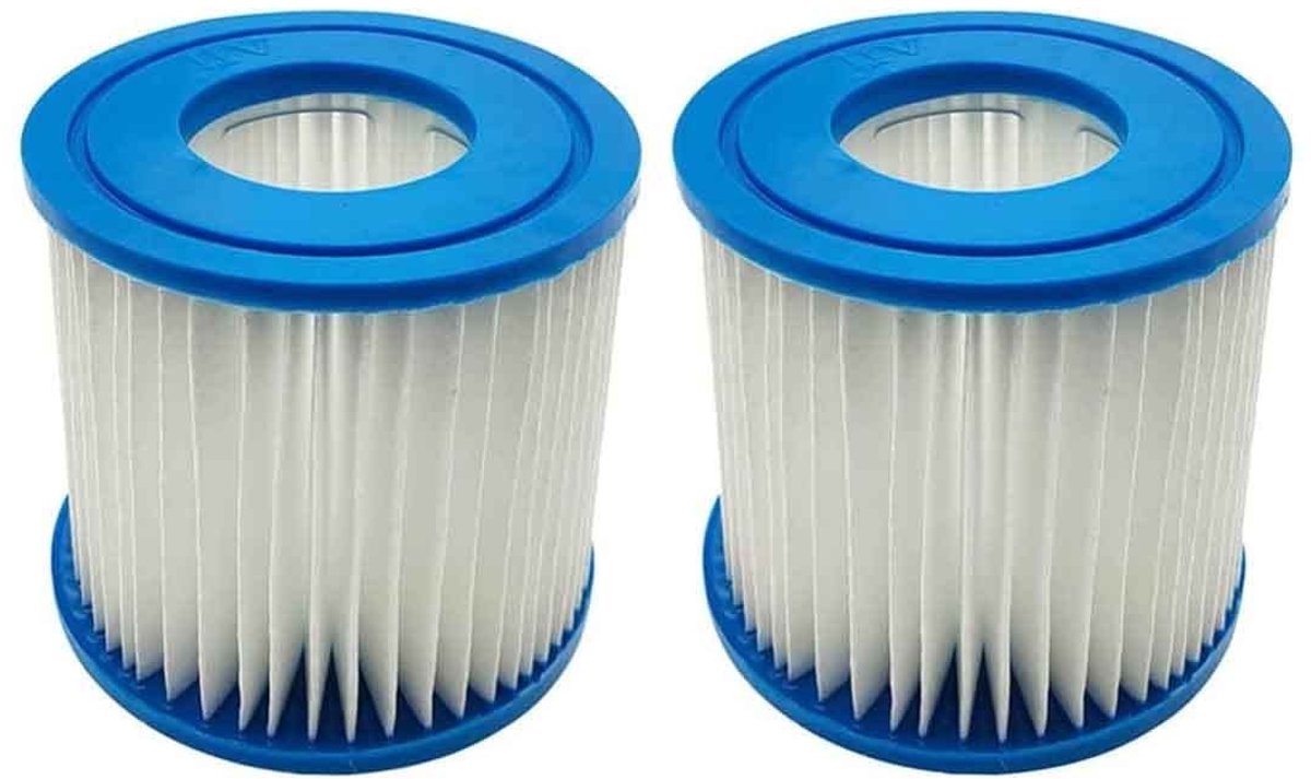 Dailygoods- Filterpatroon vervangend - Compatibel met Bestway Type VII - Intex Type D - 2 stuks - Voor zwembadfilter - Vangt vuil op