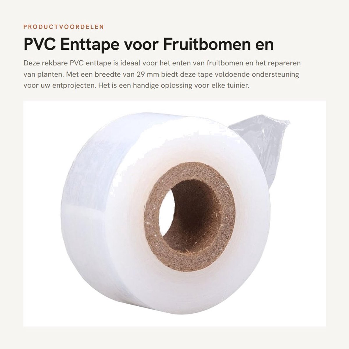 Dailygoods - PVC Enttape voor Fruitbomen en Plantenreparatie