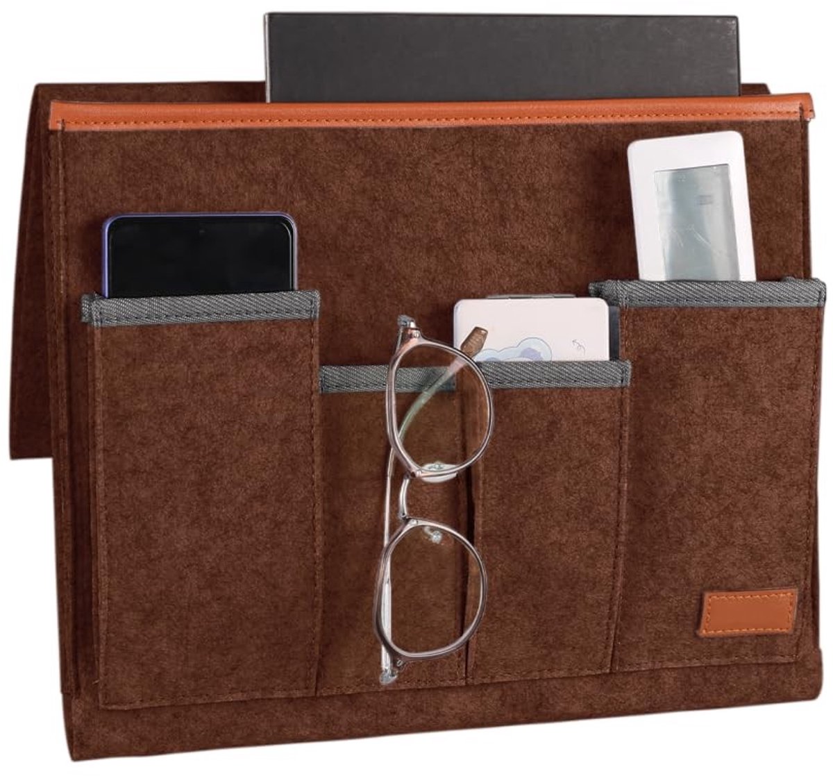 Dailygoods - Vilt Sofa Armsteun Organizer met 5 Zakken