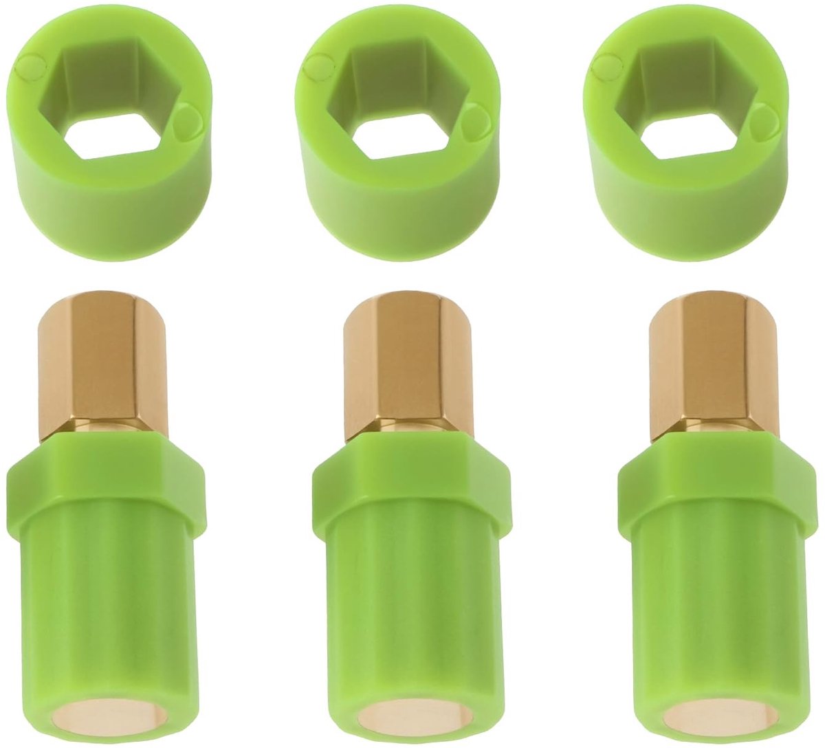 Dailygoods- Schaaras Koppeling 3 Stuks - Hexagonale Koppeling - Stabiele Verbinding - Geschikt voor KPSA/KPRA/KPEX - Metaal/Kunststof - Vermindert Slijtage