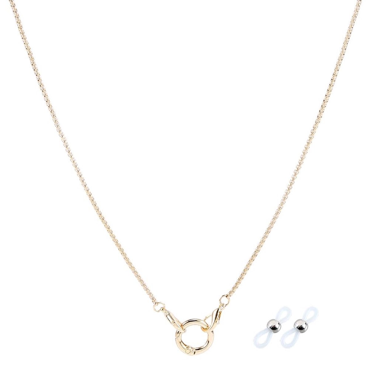 Dailygoods - Gouden Bril Ketting voor Zonnebrillen - Metalen Lanyard voor Brillen