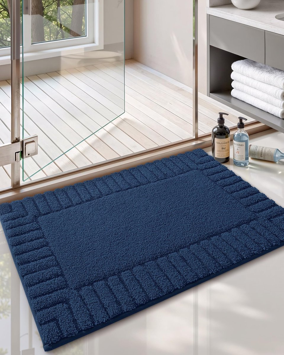 Dailygoods- Badmat Antislip 40x60cm - Wasbaar - Absorberend - Zacht - Veilig voor Huid - Comfortabel Ondersteunend - Badkamermat