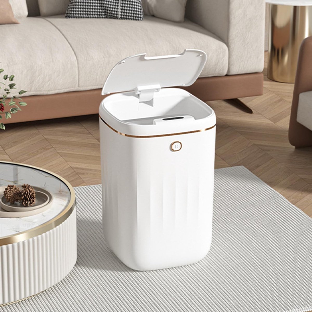 Dailygoods- Prullenbak 20 Liter - Automatische Sensor - Onderhoudsvrij - Geschikt voor Keuken/Badkamer - Ruim Ontwerp - Eenvoudig in Gebruik - Afvalemmer