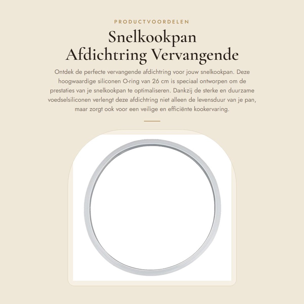 Dailygoods- Afdichtring Vervangend Accessoire - Siliconen O-ring - Duurzaam - Voedselveilig - Gemakkelijk te Reinigen - Geschikt voor Snelkookpan