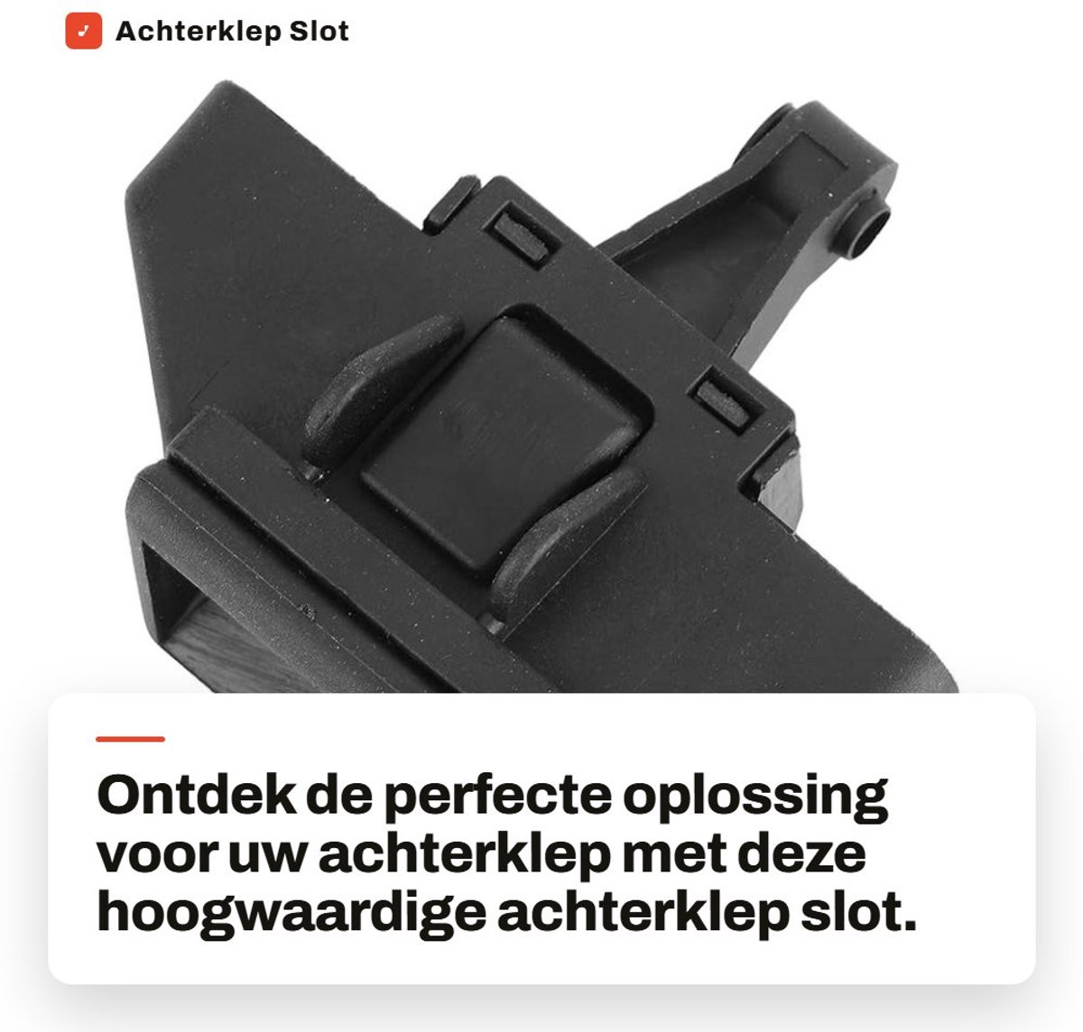 Dailygoods- Achterklep Slot - Achterklepdeurvergrendeling - Kofferbak Lock Actuator - Geschikt voor Clio 2 - Zwart - 100% nieuw - Deurslot