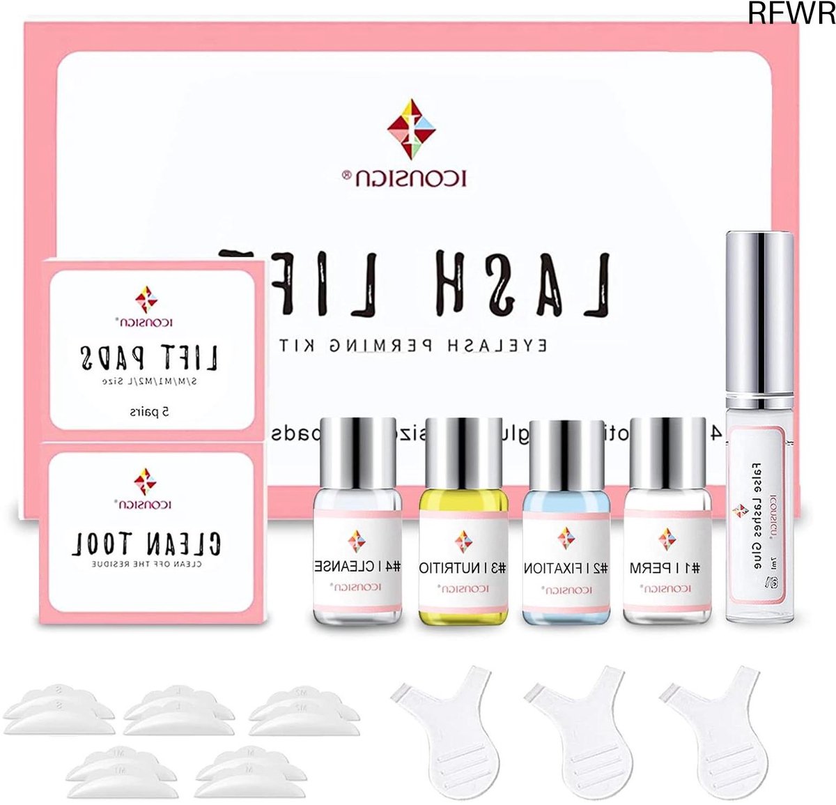 Wimperlifting Set - Permanente Krul - Mooie Wimpers - Langdurig Resultaat - 5 Steunmaten - Transparant