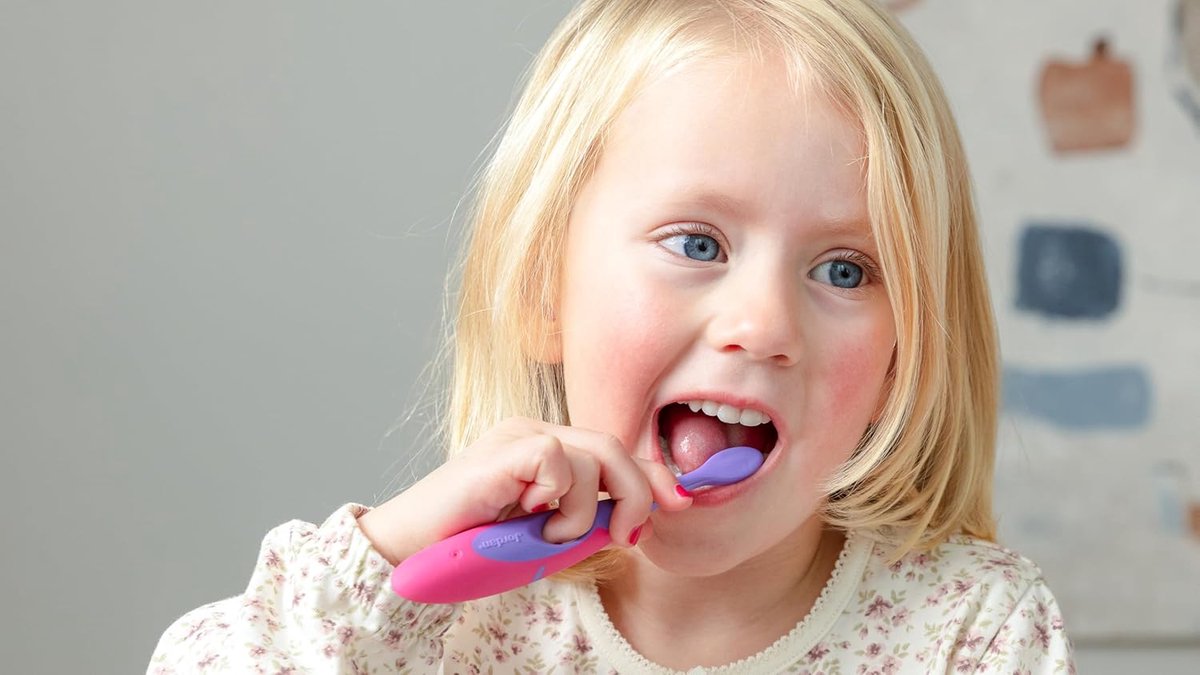 Kinder Tandenborstel - Poets Borstel - Goede Mondverzorging - Speciaal Ontworpen - 1 Stuks - Blauw