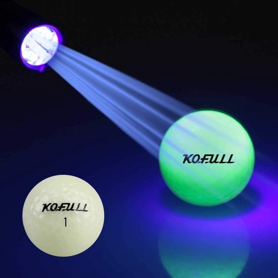 Lichtgevende Golfballen - Nacht Golf Ballen - Golfen in Donker - Automatische Lichtabsorptie - 6 Stuks - Glow In The Dark — afbeelding 3