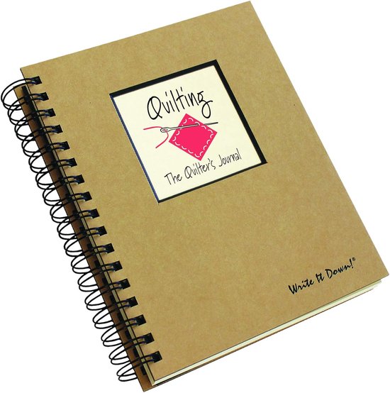 Quilters Journal - Projectboek - Projecten Bijhouden - Met Schrijfhulp - 21.6 x 20.3 cm - Bruin — afbeelding 2