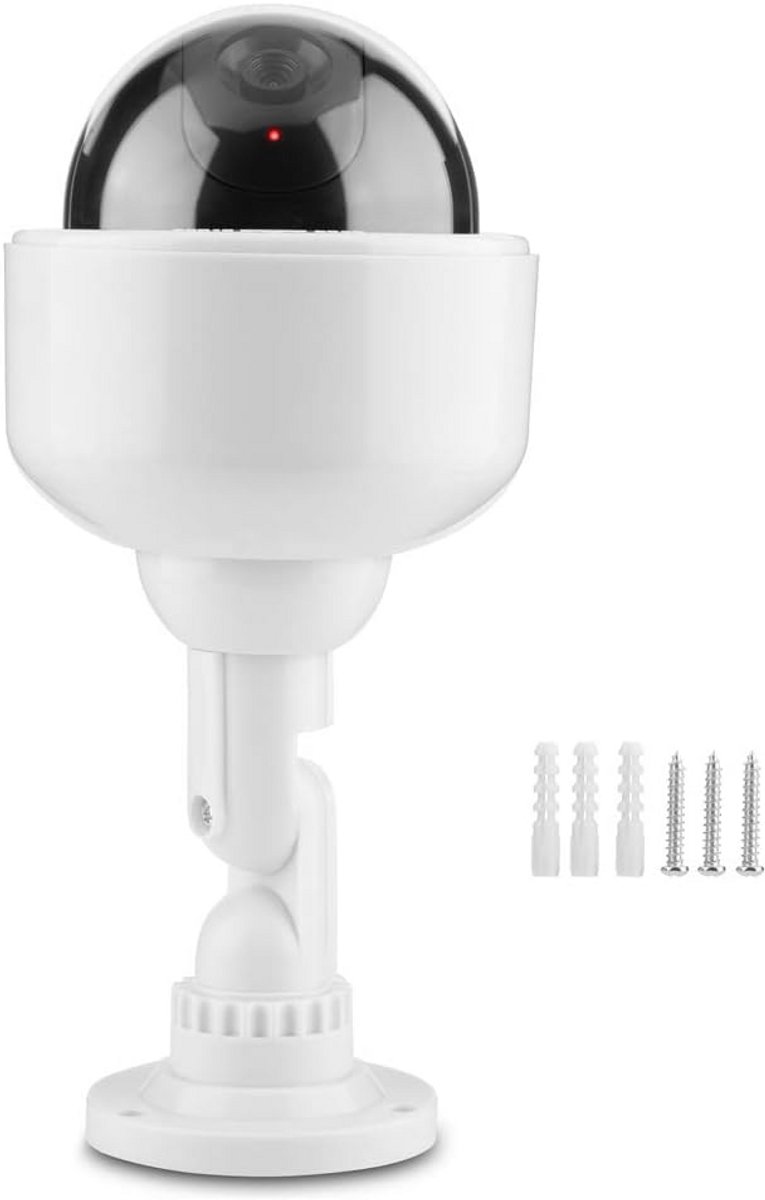 Nep Camera - Dome Camera - Beveiliging Verhoging - Realistische LED - 360 Graden - Wit