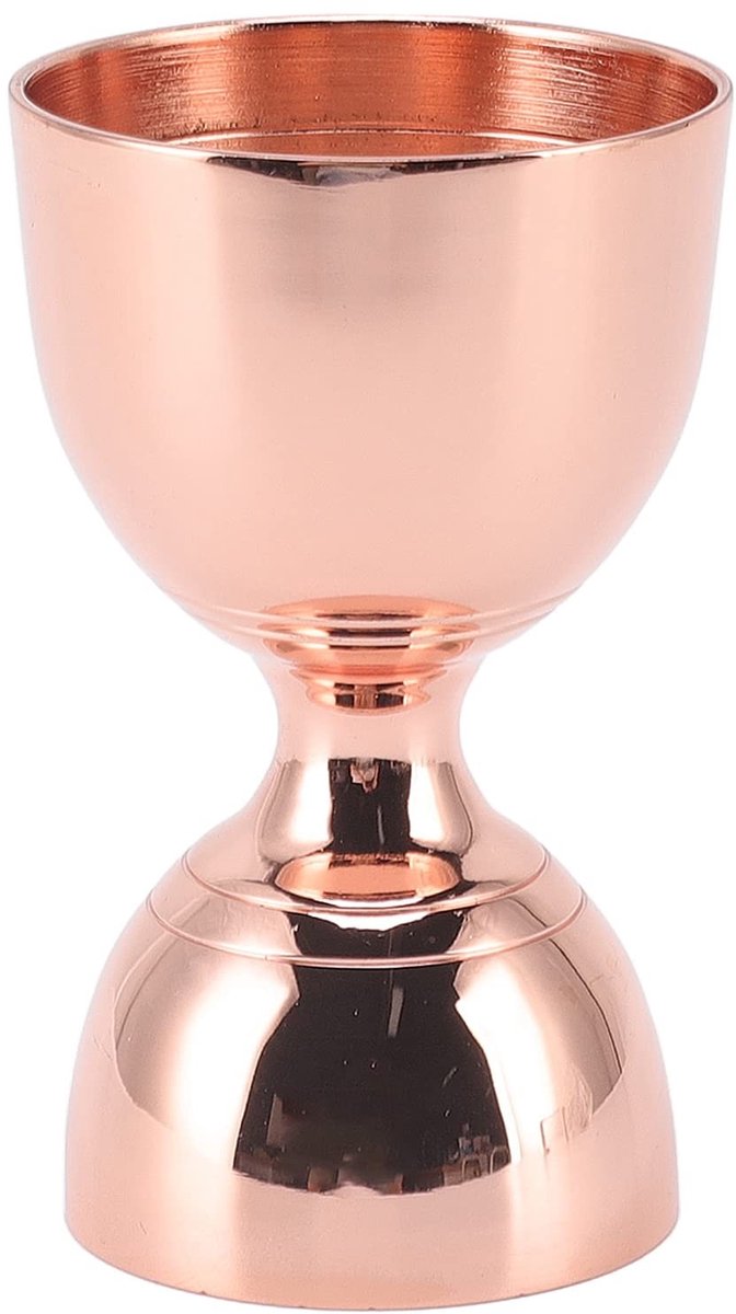 aladdien - Jigger voor Bartenden - Cocktail Jigger - Dubbele Jigger voor Maatbepaling - 30/60 ml rosé goud - Roestvrij staal - Geschikt voor Cocktails