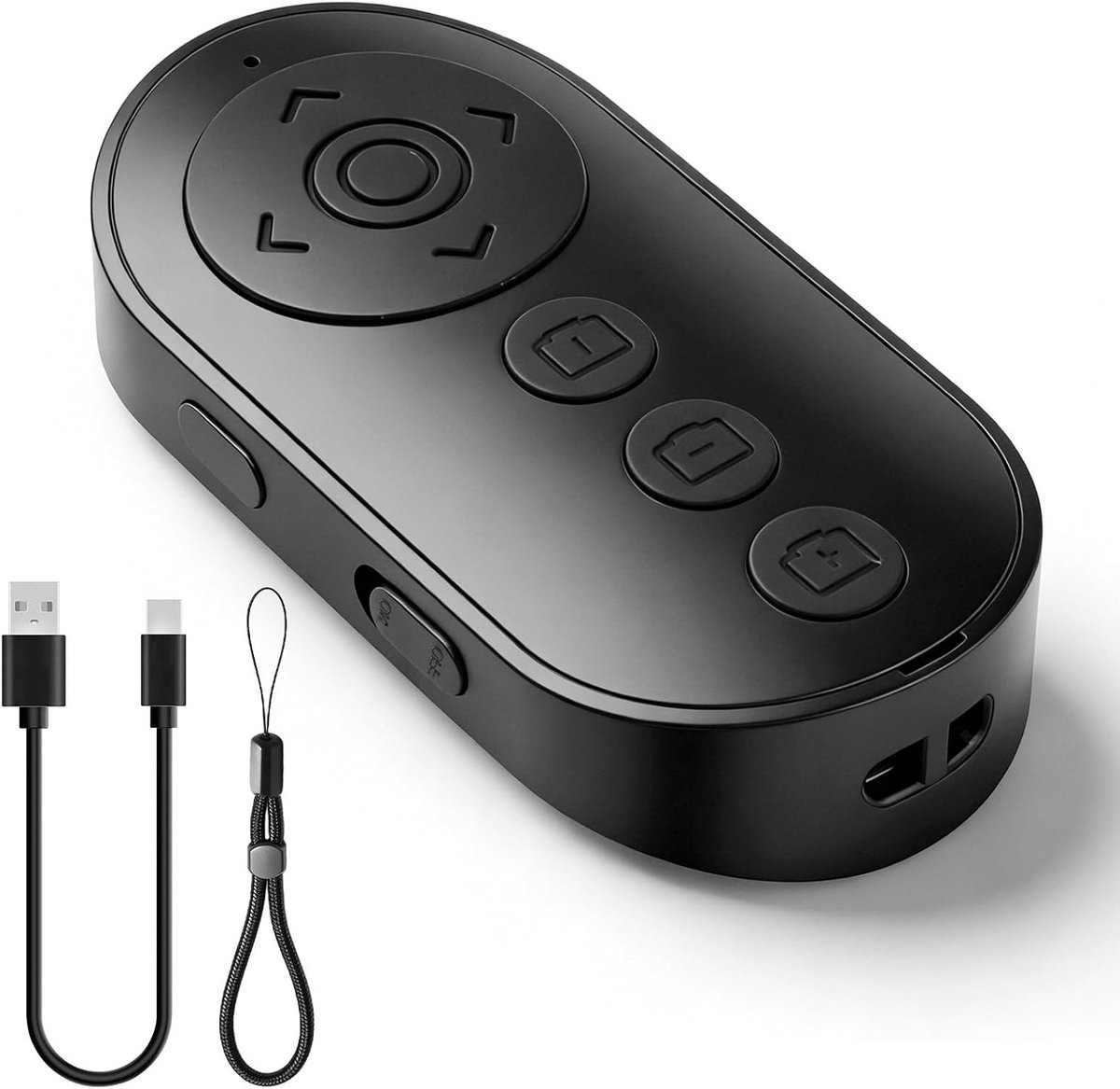 Draadloze afstandsbediening voor camera's: Bluetooth afstandsbediening met zoom, foto- en videobesturing, ideaal voor fotografen en vloggers