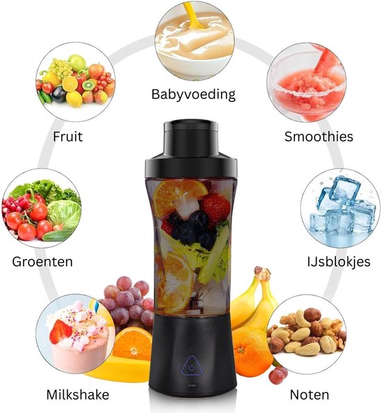 MRKK® Blender To Go - Smoothie Maker - Draagbare Blender van Merkloos — afbeelding 5