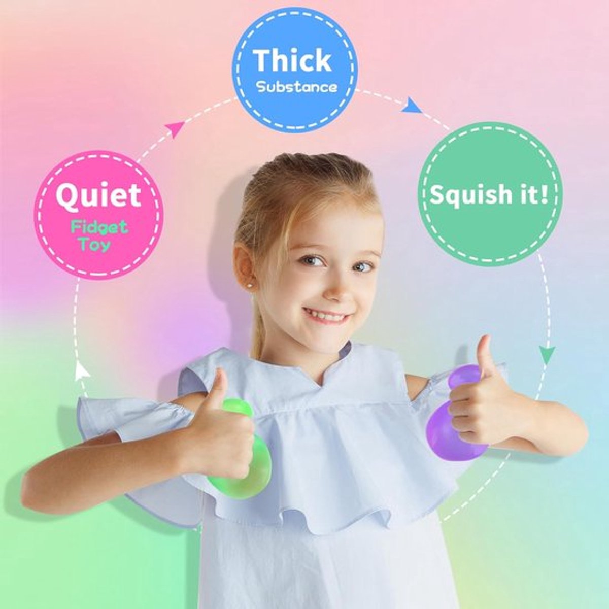 Happy Trendz® Mystery pakket fidget toy - Squishyh Ball Ice - Stones Qubes - Must have - Hype 2026 2pc quality hypes stoned squishy ball tiktok Need Do