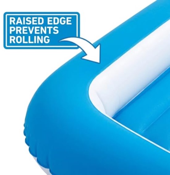 Eenpersoons Flocked Childs Air Bed - Blauw — afbeelding 3