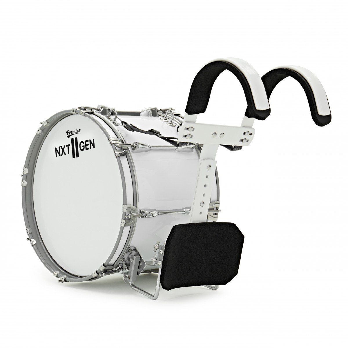 Premier NXT GEN Marching 16 x 10 Bassdrum, Wit