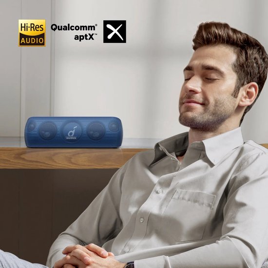 Trendique - Bluetooth speaker - Bluetooth speaker draadloos - Box - Krachtig 30W stereogeluid - BassUp-technologie - IPX7 waterdicht — afbeelding 2