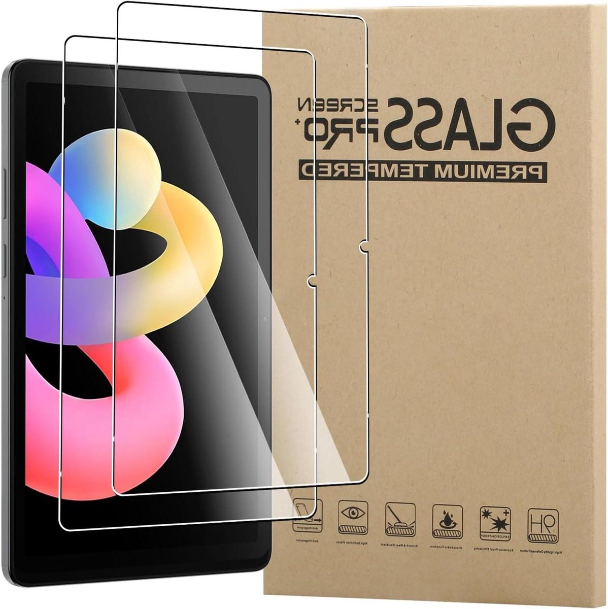 Schermbeschermer Gehard Glas - Displaybescherming Tablet - Tablet Beschermen - 9H Krasbestendig - 101 Inch - Transparant