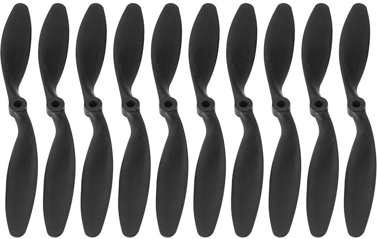 VGEBY 8060 Propellers voor RC Vliegtuigen - Set van 10 Zwarte Bladen